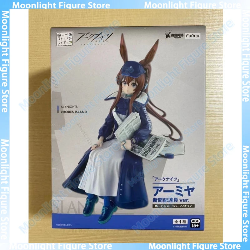 In Stock FuRyu Amiya Instant Noodle Press Desktop Cute Doll Anime Action Figure Toy Gift Model Collection