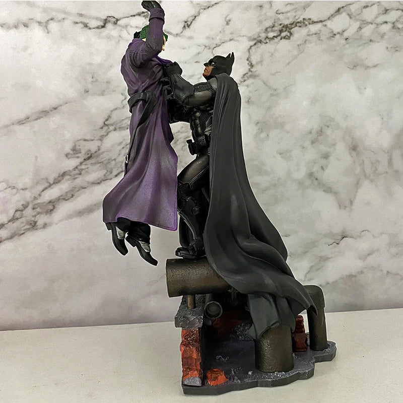 Batman VS Joker Action Figure Arkham Comic Anime Bruce Wayne Joker Figure With Base Big Statue Collection Model Halloween Gifts