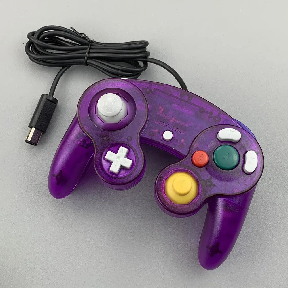 Transparent for GameCube For NGC Gamepad One Button Wired Game Controller Joystick for NGC Game Console Dropshipping