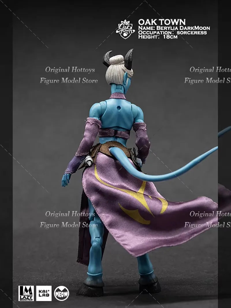 Lazy Monster 1/12 Scale Female Soldier Berylia Darkmoon Oak Town Elf Full Set About 17cm Action Figure Model Doll Gifts
