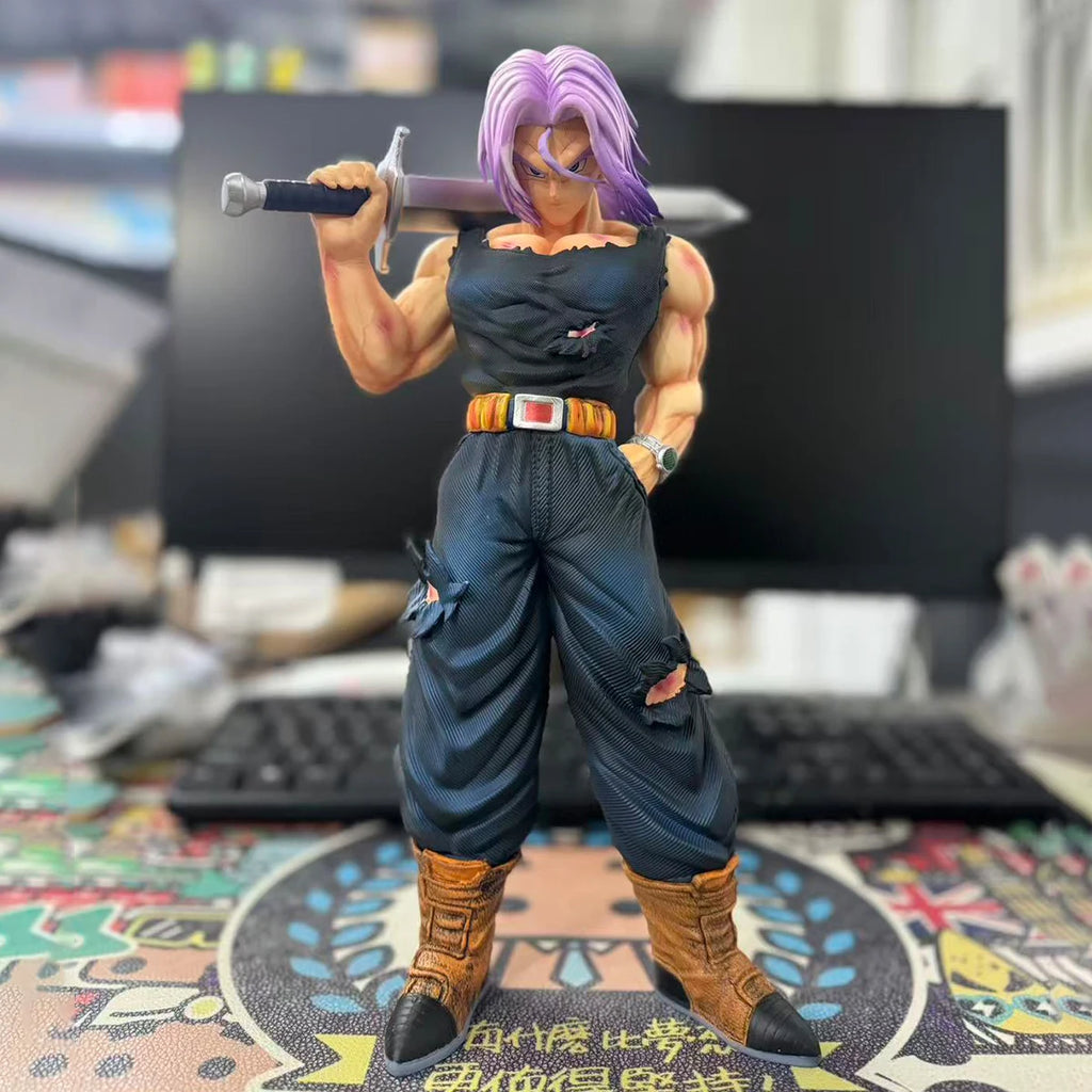 30cm Dragon Ball Z Trunks Figure Replace Heads Future Trunks Super Saiyan Action Figures Collection Mode Toys Gifts