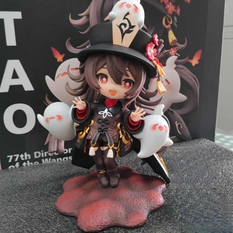 16cm Anime Game Genshin Impact Figure Q Version Yae Miko Hutao Genshin Cute Model Toy Gift Collection Action Figure Pvc Doll Toy