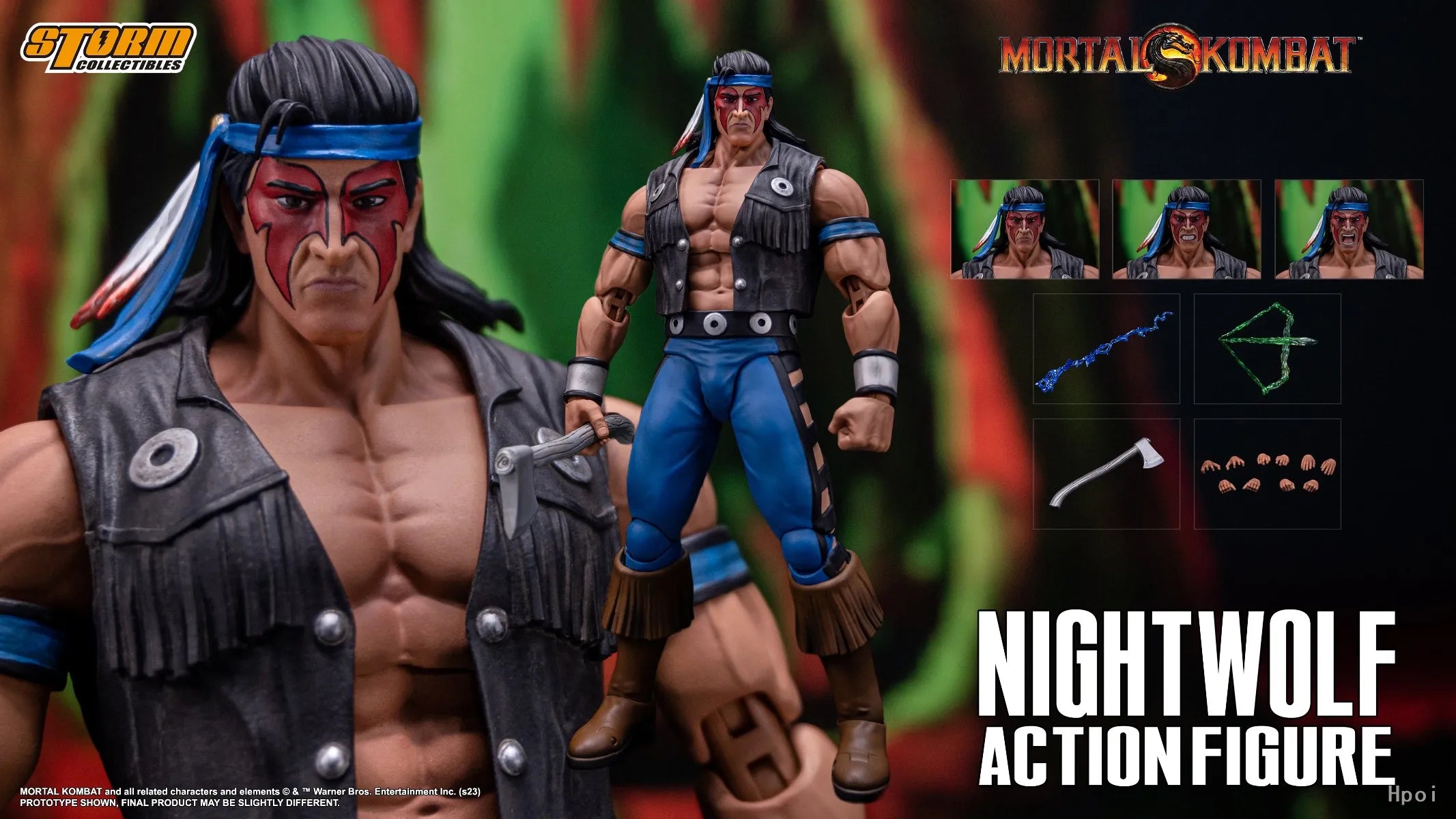 【FS】Storm Toys  NIGHTWOLF - MORTAL KOMBAT 1/2 Action Figures Model Toys Gifts