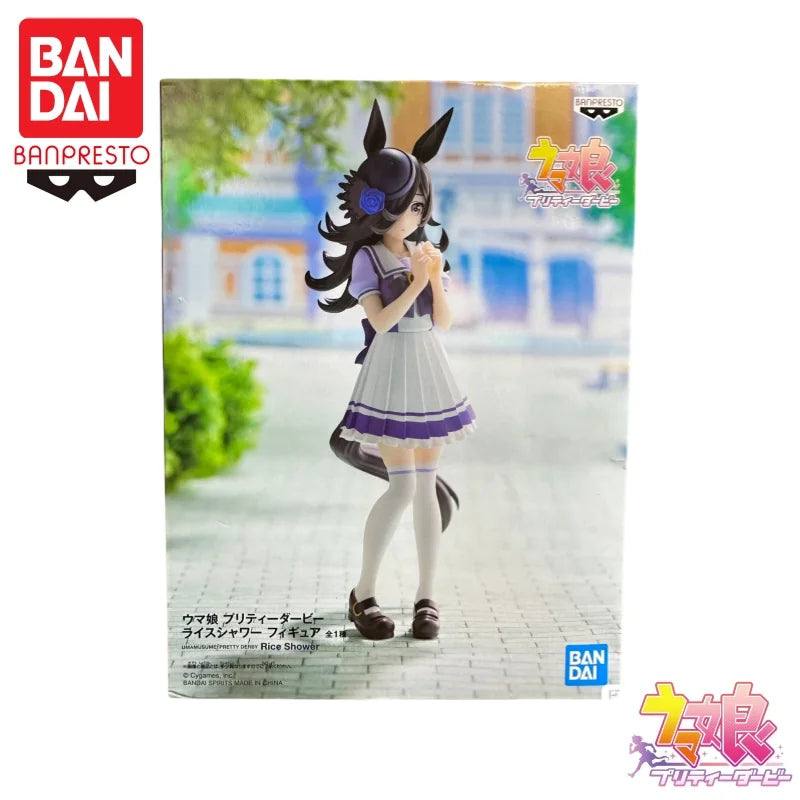 In Stock Bandai Original Banpresto Pretty Derby Rice Shower Action Figure Model Doll Brand New Boxed Anime Action Figures Toys