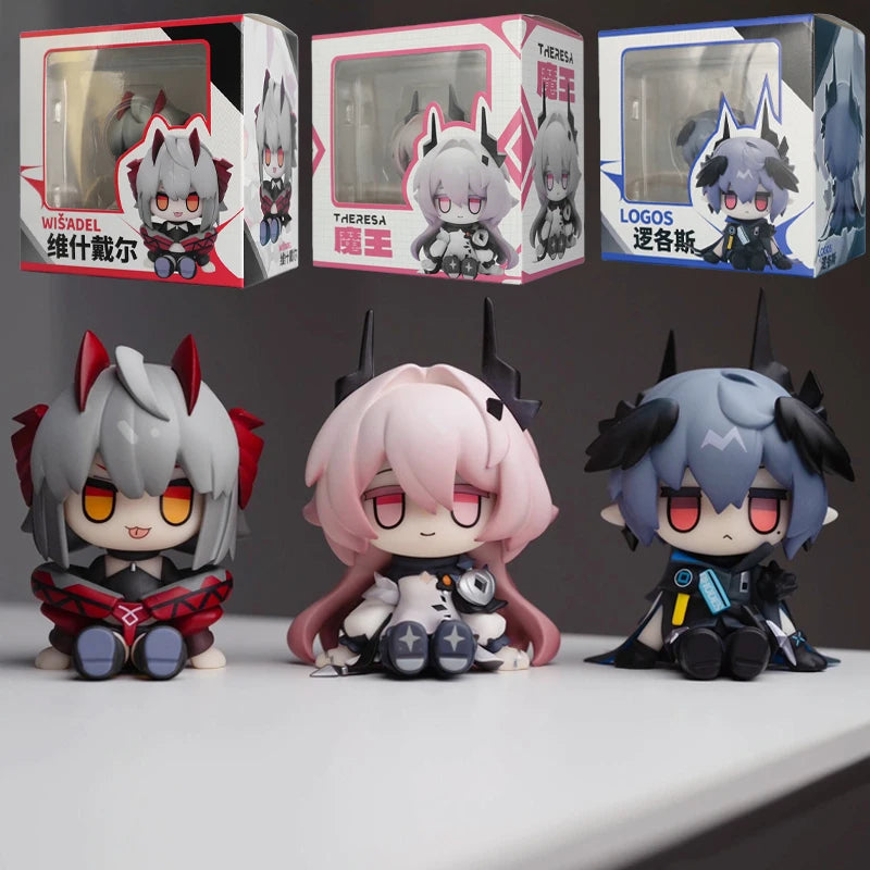 Arknights Logos Anime Game Figure Civilight Eterna/Wiš'adel Action Figure Lappland/Amiya/Texas Figure Collectible Model Doll Toy