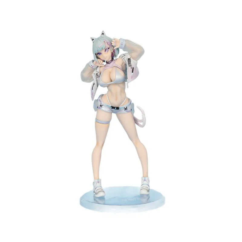Anime Periphery 26cm Nekomata MIU‌ Figure High Quality Sexy Beautiful Cat Girl Doll Desktop Ornaments Boxed Model Toys Gifts