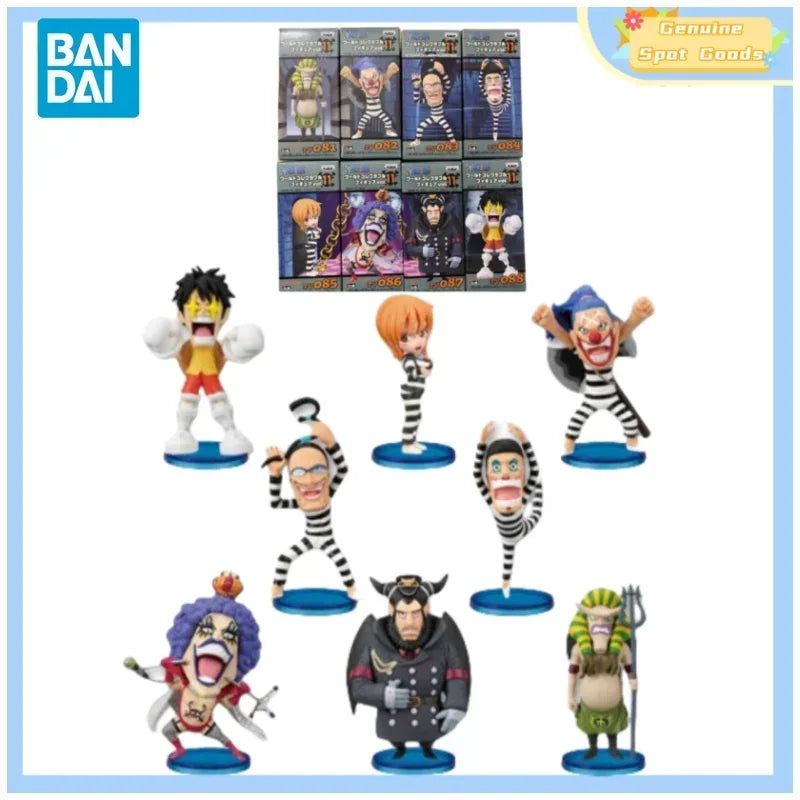 Genuine Bandai WCF ONE PIECE Prison Chapter TV11 Luffy Nami Anime Action Figures Model Figure Toys Gift for Toys Hobbies Kids