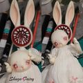 ShugaFairy Bjd Dolls 1/5 Moon White Halloween Rabbit Doll with Chomper Face Plate Tail Heart All in High Quality Doll Ball