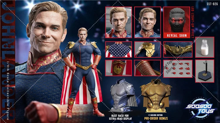 In Stock Soosootoys SST026 1/6 Scale Collectible Evil Men John Lander 12'' Male Soldier Action Figure Doll Full Set Toy for Fans