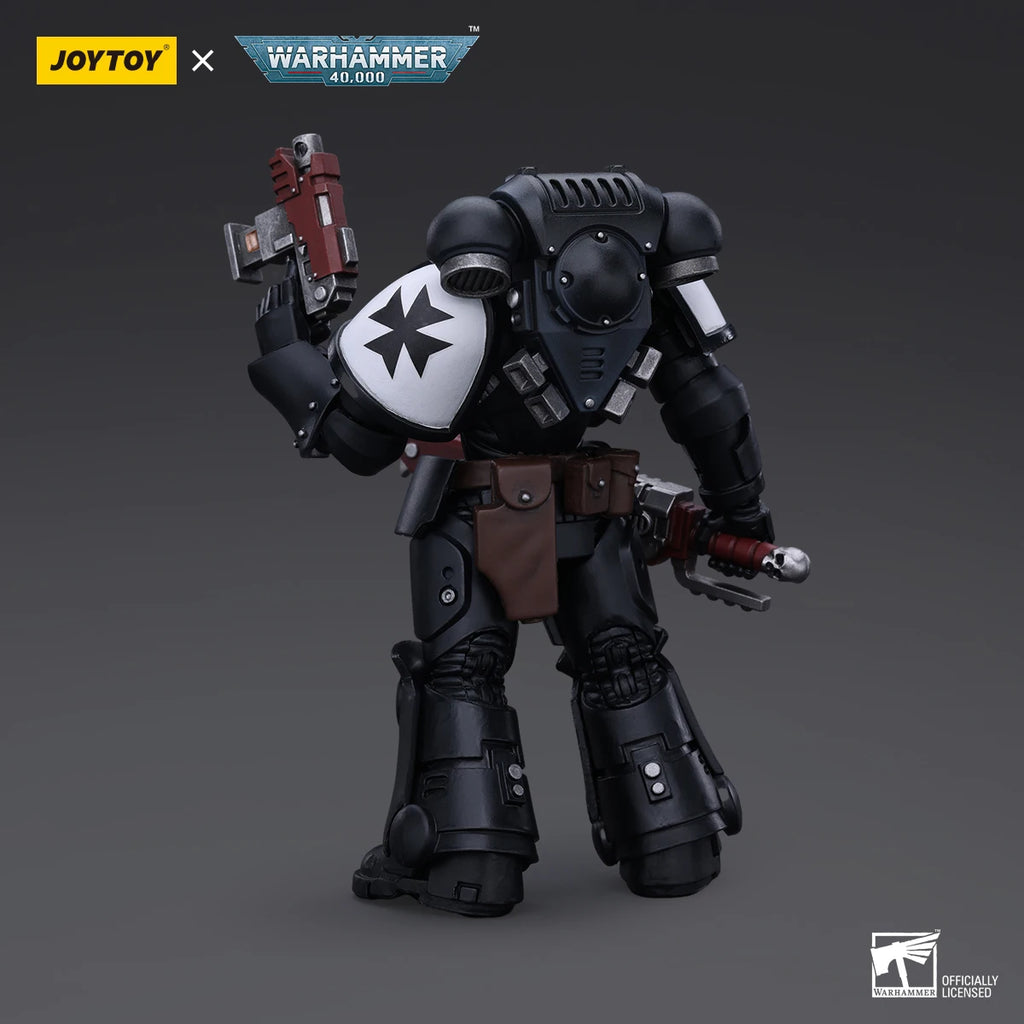 JOYTOY Warhammer 40K Space Marines Figure Black Templars Outriders Brother Valtus Action Figure Joint Movable Figurine Model Toy