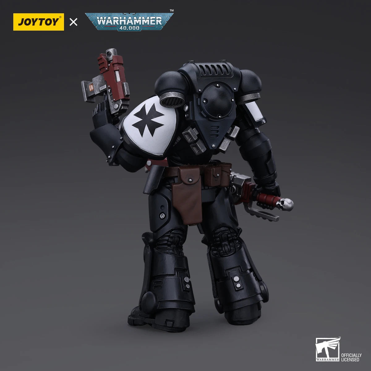 JOYTOY Warhammer 40K Space Marines Figure Black Templars Outriders Brother Valtus Action Figure Joint Movable Figurine Model Toy