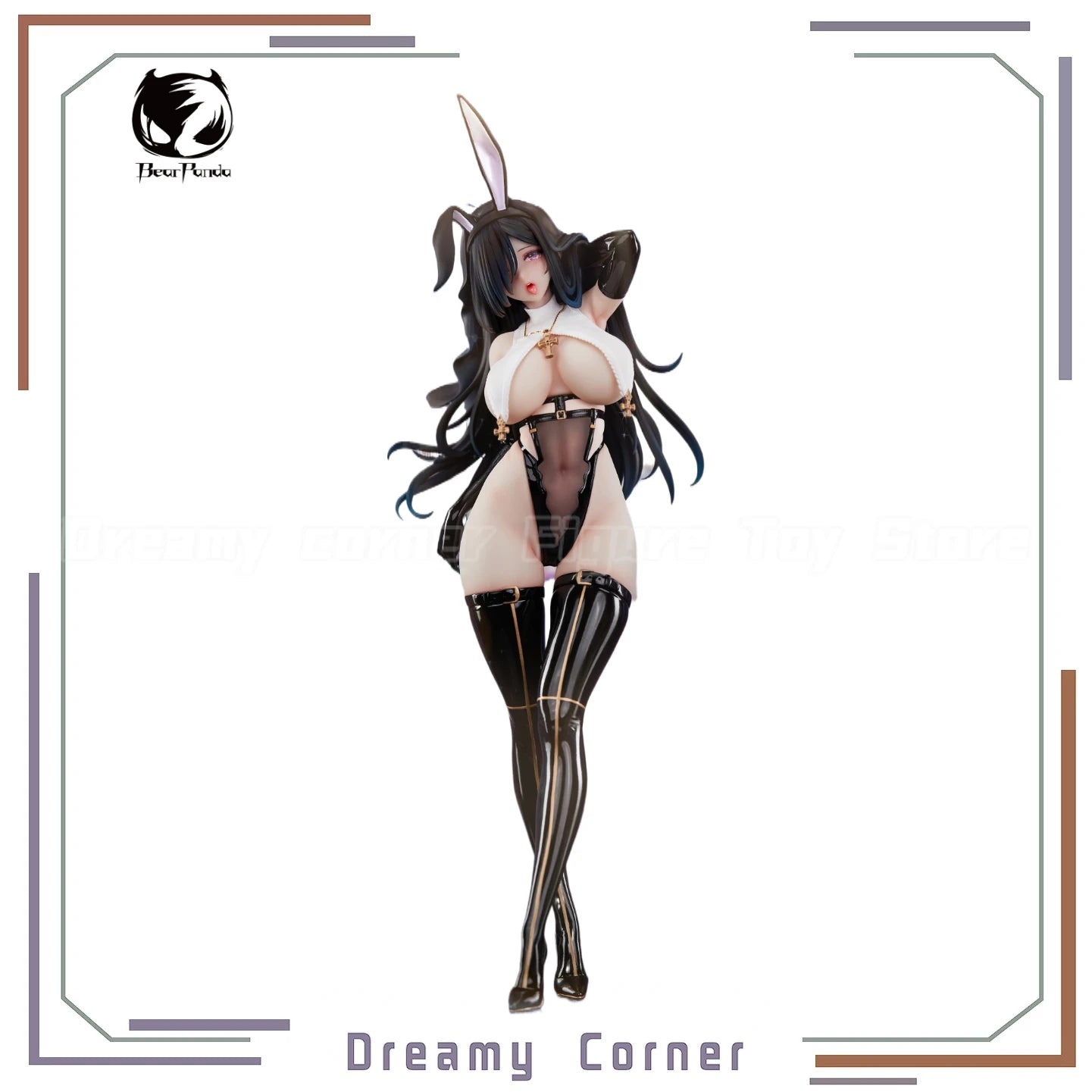 【In Stock】BearPanda Rabbit Nest Series Fourth Installment Black Nun 1/4 Scale Figure Collection Toys Gifts
