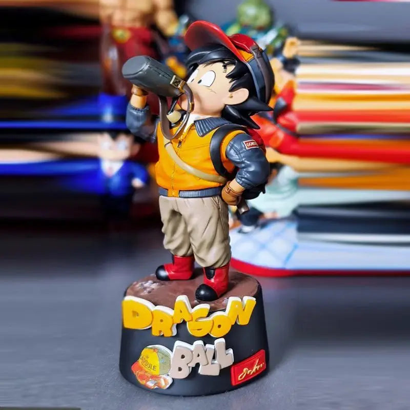 Dragon Ball Super Q Version Goku Drinking Water Figure 40th Anniversary Martial Arts GK Model Desktop Ornament Anime Collectible