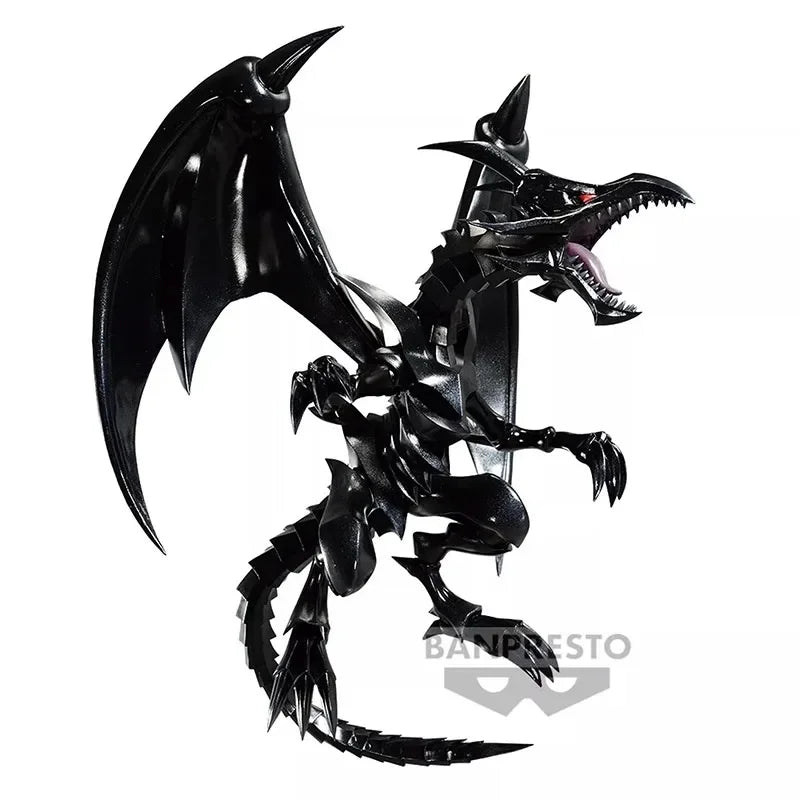 Original Bandai Yu-Gi-Oh! Duel Monsters Rote Augen Schwarzer Drache Anime Figur Sammlung Ornamente Figur Spielzeug Geschenk 13cm