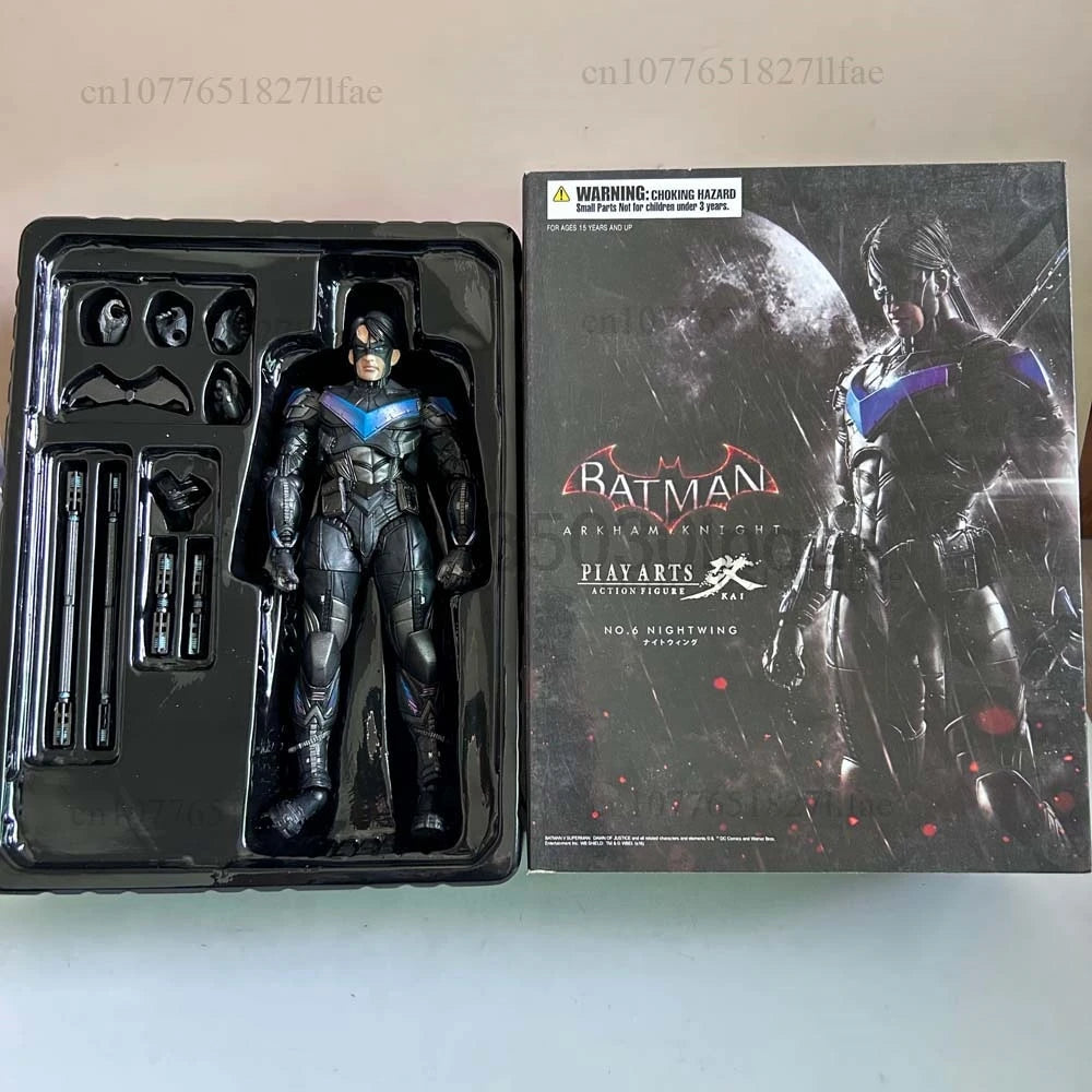 Play Arts Kai Black Panther The Avengers The Dark knight Night Wing PVC Action Figure Model Toys Joint Movable Cool Room Decor