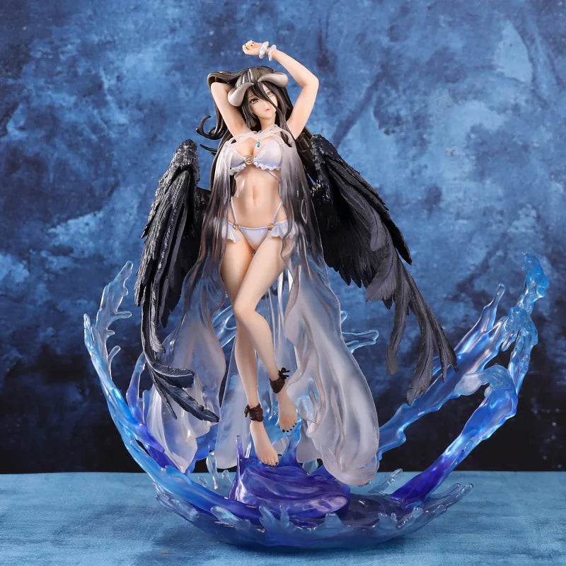 Overlord Albedo Swimsuit Garage Kit Hand-Made Two-Dimensional Model Collectible Action Figure for Fans