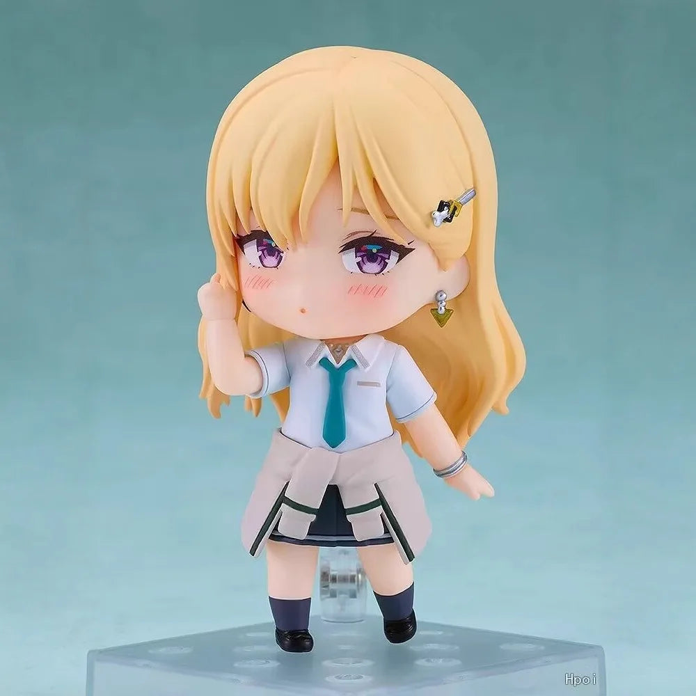 New Q Version 2593# Saki Ayase Cute Girl Gimai Seikatsu Anime Figures Model Doll Set Toy Movable Figurines Collection Gift