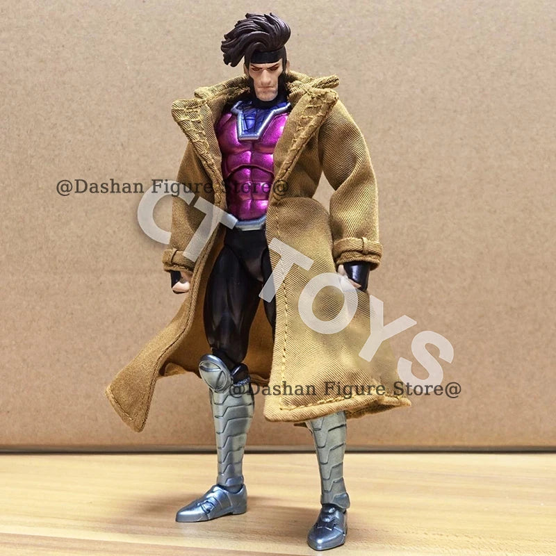 CT Toys X-Men Gambit Action Figure 17cm Movable PVC Collection COMIC Ver. Mafex 131 X Men Remy Etienne LeBeau Figurine Model Toy