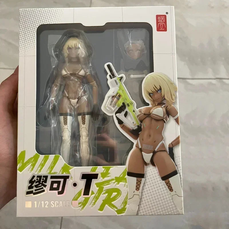 Snail Shell Milk Tea Girl Health 1/12 Action Anime Figure Assembly Ornaments Boxed Model Doll Collection Toys In Stock Gifts Boy