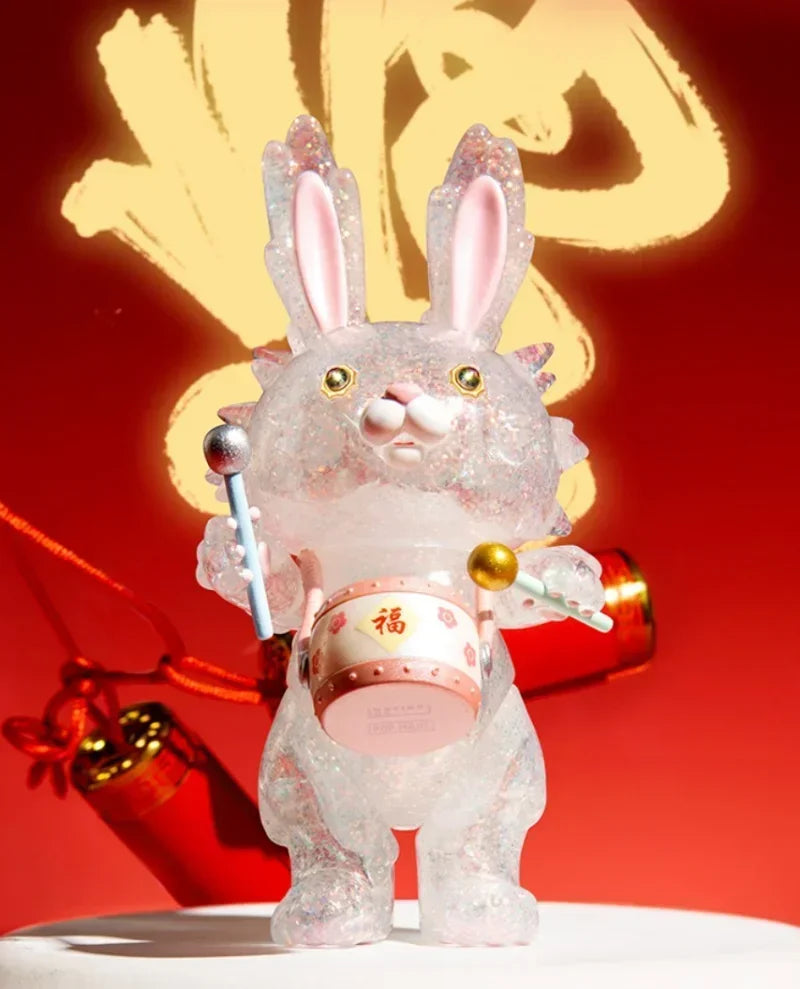 POP MART Drei, Zwei, Eins! Frohes chinesisches Neujahr Serie Blindbox Spielzeug Mode Anime Actionfigur Überraschung Mystery Box Puppen