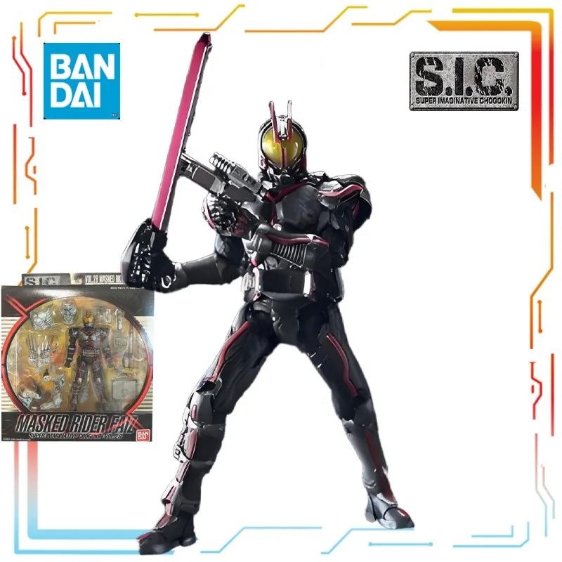 Bandai Original S. I.C. Finished Product Movable Exquisite Doll Series Kamen Rider 555 Anime Toys Model Festival Gift for Boys