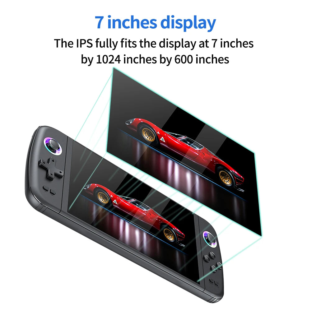 M27 Game Console Portable Pocket Retro Handheld Video Game Console 7.0" IPS Screen 1024*600 Display RGB light Support Emelec HD