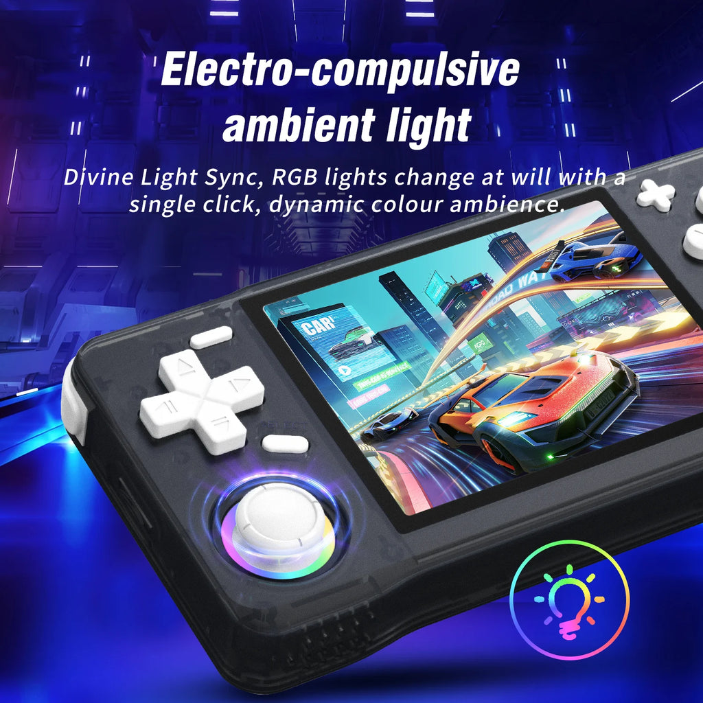 2025 New Retro XF35H Handheld Video Game Console Portable 3.5 Inch IPS Screen 128GB Preloaded Games Linux System Pocket Player