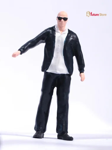 In Stock 1/87 1/64 1/43 1/24 1/18 Male President Bodyguard Miniature Figure Mini Diorama Resin Model Street Scene Prop Toy