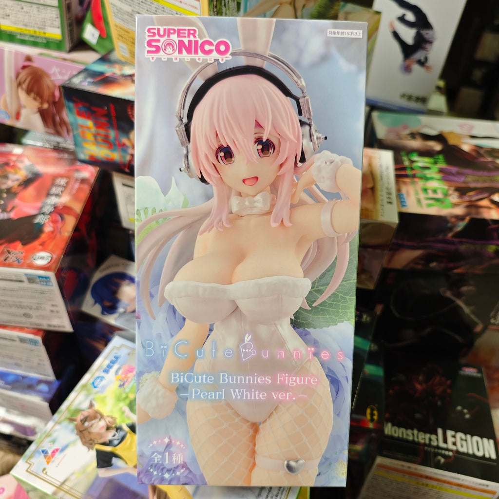 Original Furyu 30cm Super Sonico Anime Action Figures Bunny Girl Tuxedo Pvc Model Figurine Toys Collection Desktop Ornaments