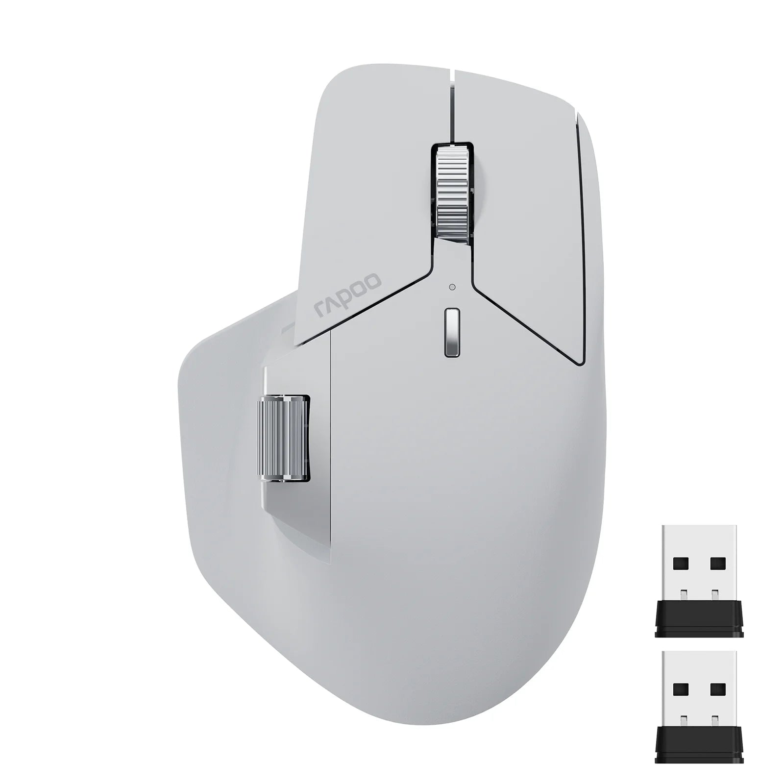 2025 New Rapoo MT760/MT760Mini Multi-mode Rechargeable Wireless Mouse Ergonomic 4000 DPI Support Up to 4 Devices Bluetooth Mouse
