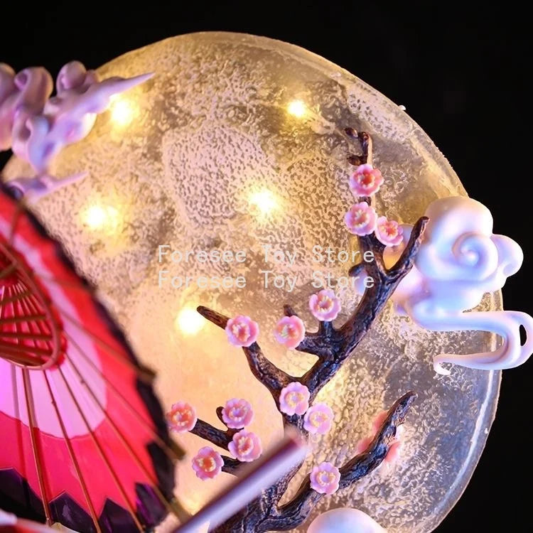 61cm Mai Shiranui Figure The King of Fighters XIV Anime Figures Beautiful Girl Light-up Desktop Decorations Best Gifts for Boys