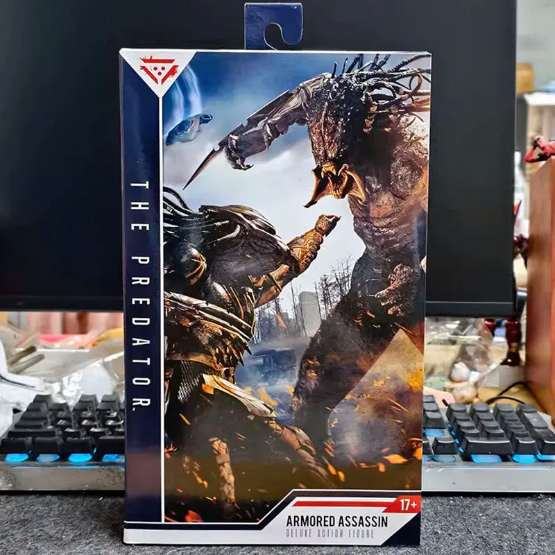 NECA Armored Assassin Predator Figure Hunter The Predator Action Figuras Manga Figurine 2018 Movie Anime 7-Inch Model Toys Gift