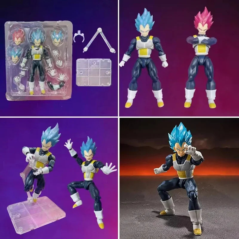 Anime Super Dragon Ball Heroes Figures Combats Vegeta Action Figure Bejita Movable Collection Doll Shf Saiyan Vegeta Model Toys