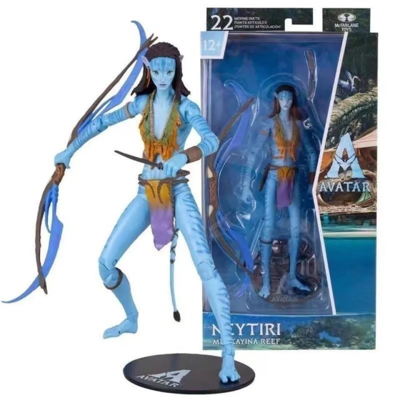 Mcfarlane Toys Avatar Jake Sully Reef Battle Neytiri Metkayina Reef 7-Inch Boxed Joint Movable Action Figure Model Toy