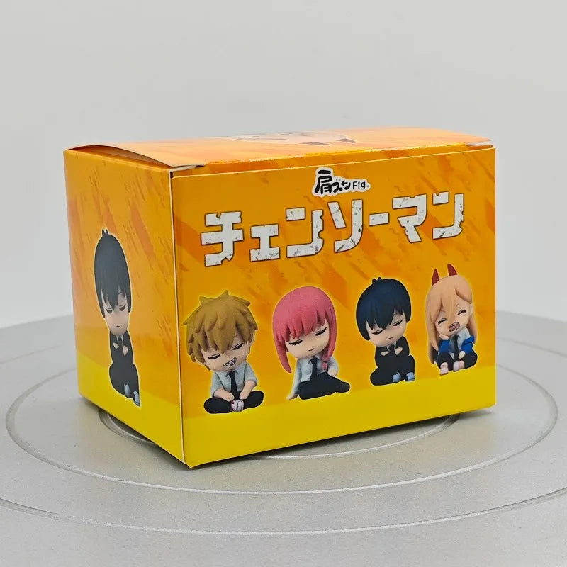 Q Version Anime Combination Jujutsu Kaisen Sleep Figurine Cute Chainsaw Man Action Figures PVC Statue Collection Model Toys Gift