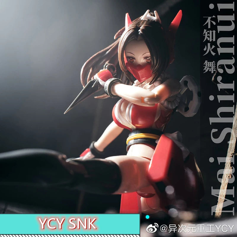 В НАЛИЧНОСТ Оригинален YCY-Mai Shiranui SNK 1/12 Kawali Athena Asamiya Mobile Suit Girl Комплект за сглобяване Екшън играчка Фигурка В НАЛИЧНОСТ