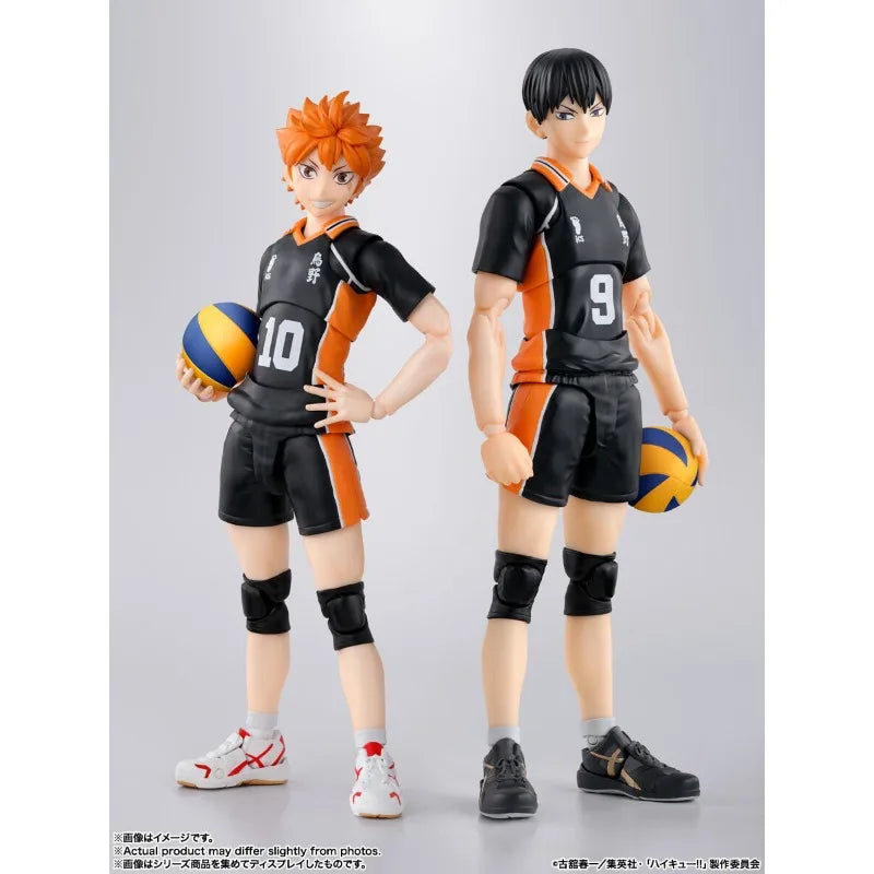 BANDAI S.H.Figuarts Original Haikyuu!! SHF Hinata Shoyo Tobio Kageyama Anime Figures Action Model Toys