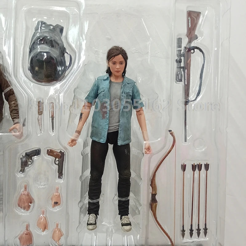 NECA Game Series The Last Of Us Part 2 Joel Ellie With Bow Action Figure Collectible Toy Doll For Friend Birthday Gift  2pcs