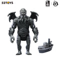 52TOYS Action Figure Legacy of Lovecraft, Monochrome Version, Collectible Desktop Decoration, Creative Gift for Birthday Party