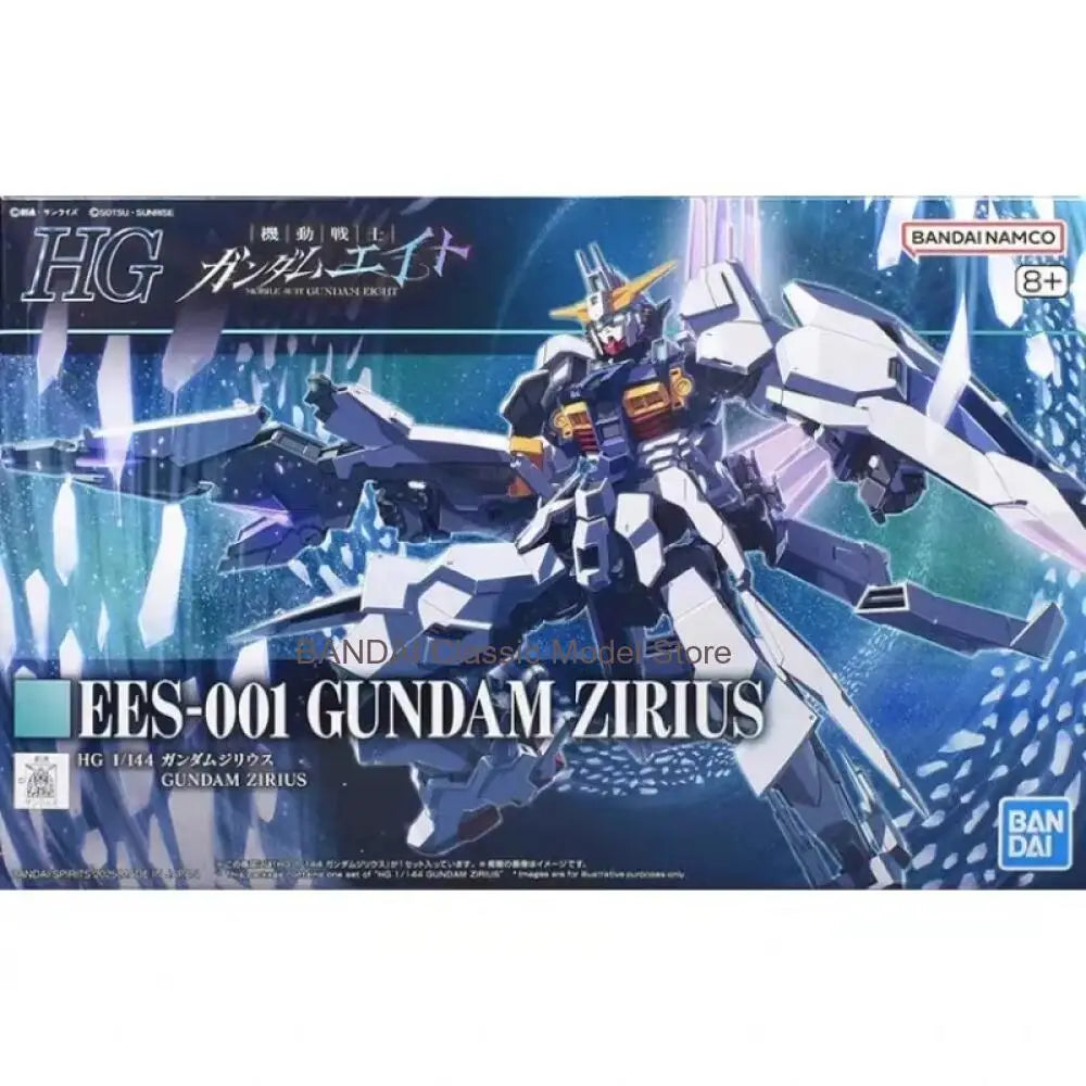 Bandai HG 1/144 EES-001 Gundam Zirius Action Figure Anime Gundam Mobile Suit Gunpla Eight Toys for Boys Original Box