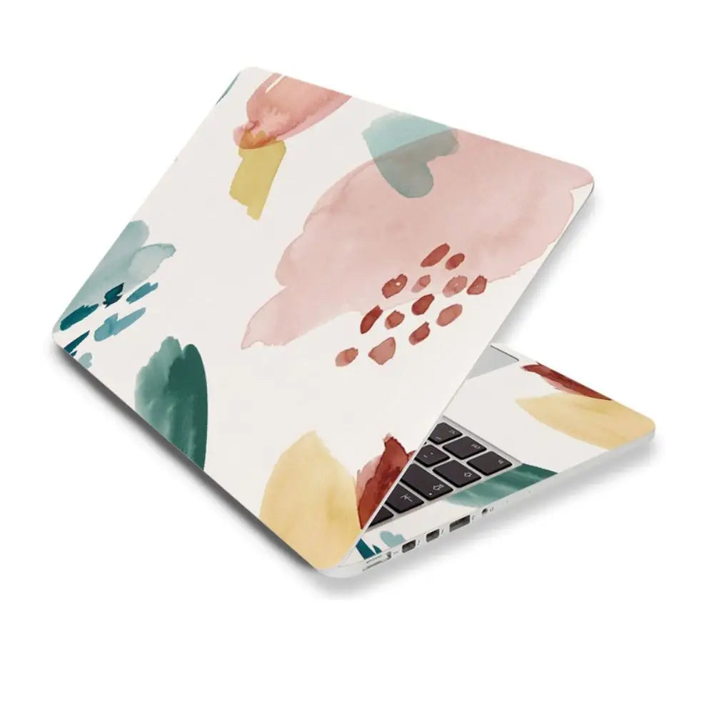 15 inch DIY Laptop Stickers Skins A+C Side Waterproof Laptop Decor Vent Holes PVC for Macbook /HP / Dell / Lenovo / Acer / ASUS