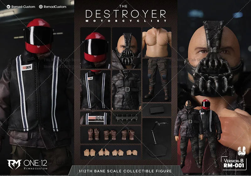 Remad Custom RM-001 1/12 Scale Collectible 6-Inch Male Soldier Action Figure Model - Destroyer Bat Killer Bane Full Set in Stock