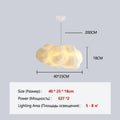 Cloud Chandelier Restaurant Lamps Modern White Floating Cloud Pendant Light Dining Room Hanging Lamp Kitchen Island Decor Light