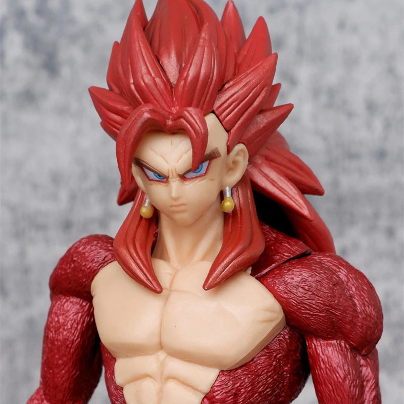 Anime Dragon Ball Z Super Saiyan 4 Son Goku Vegetto Battle Ver. GK PVC Action Figure Statue Collection Model Kids Toys Doll 27cm