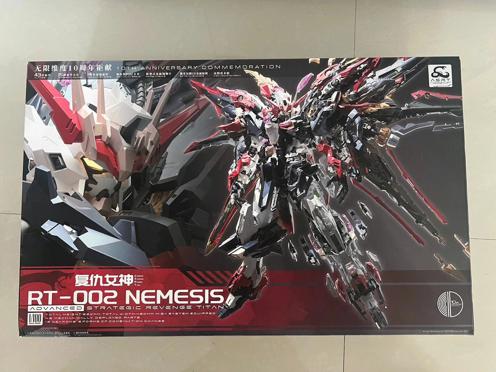 In Stock Infinite Dimension RT-002 NEMESIS 1/100 Assembling Model Mecha Model Pvc Toys IN ERA+ ADVANCED STRATEGIC REVENGE TITAN