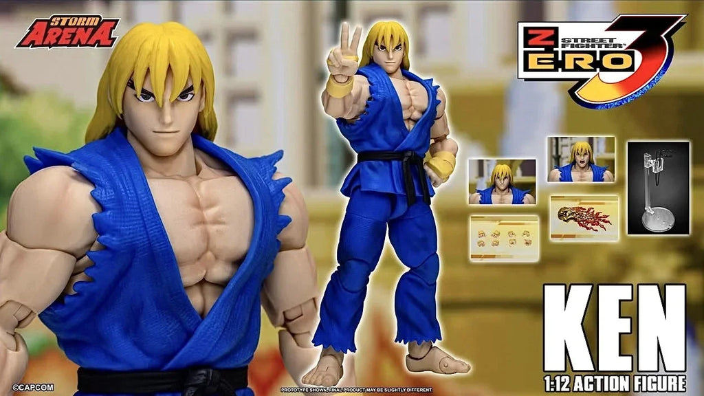 In Stock Original STORM Arena 1/12 Street Fighter Zero 3 Ryu Ken Anime Action Figure  Collection Storm Toys ST Figures Model Toy