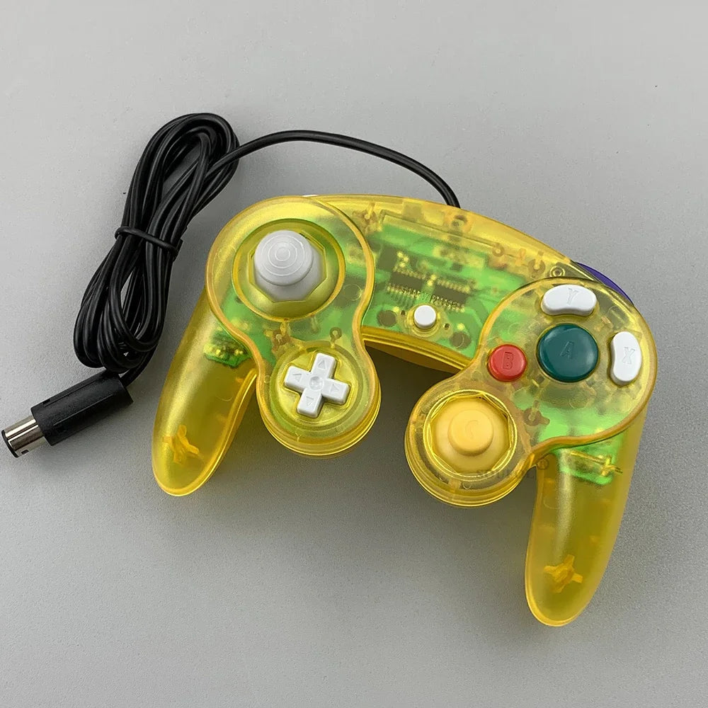 Transparent for GameCube For NGC Gamepad One Button Wired Game Controller Joystick for NGC Game Console Dropshipping
