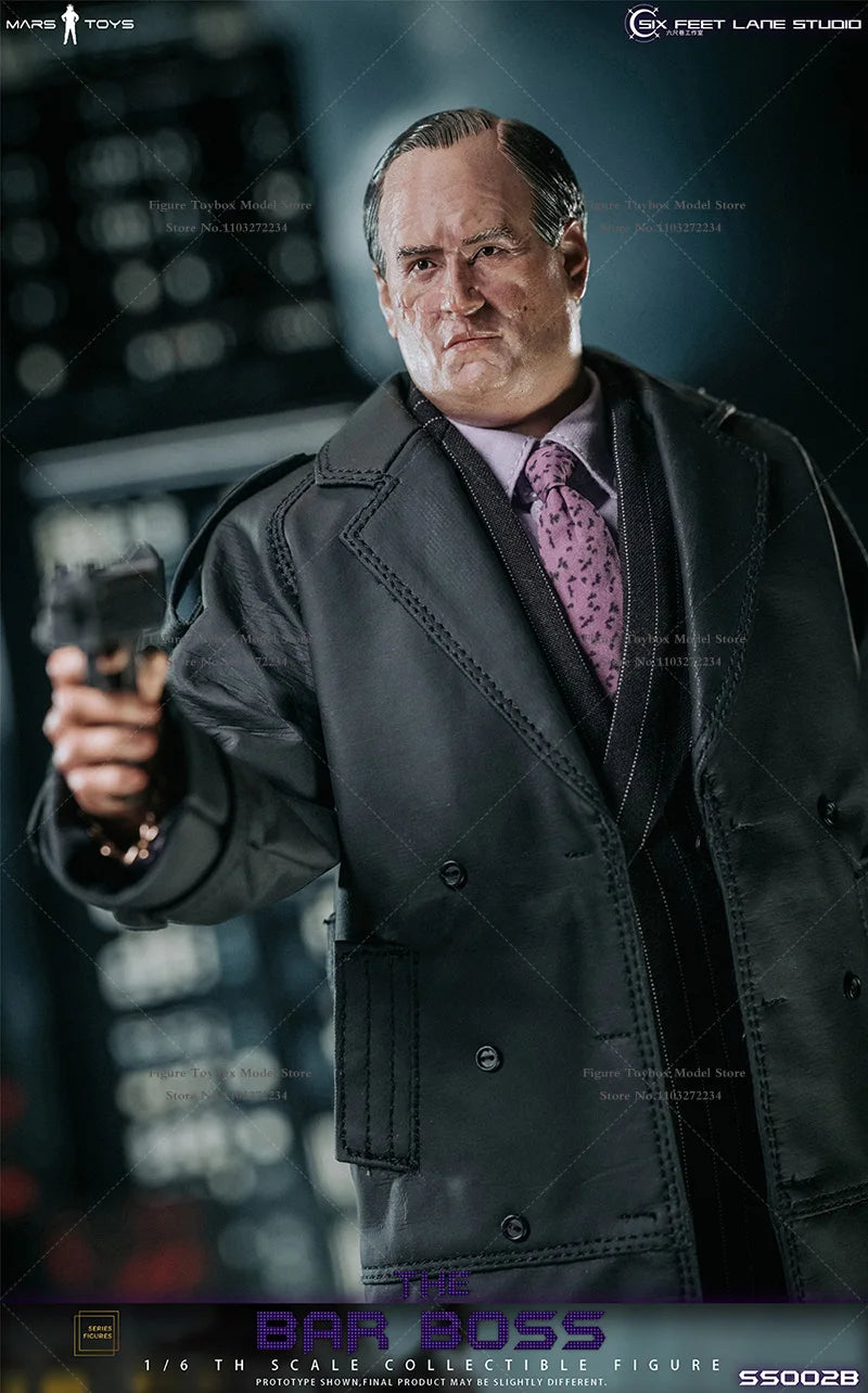 Mars Toys SS002 A Grid Cloth B Strip Suit 1/6 The Bar Boss Penguin Bewegliche Mann-Anzugfigur 30 cm Soldatenmodell Geschenkkollektion