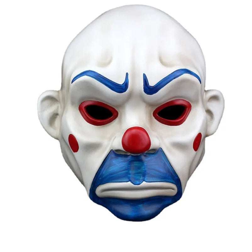 High Quality Resin Mask Collect Halloween Joker Robber Mask Adult Clown Dark Knight Scary Masquerade Party Cosplay Costume Props