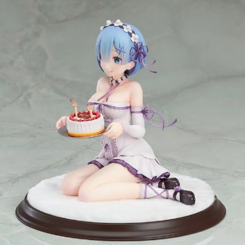 In Stock Genuine GOOD SMILE COMPANY Re:Zero Kara Hajimeru Isekai Seikatsu Rem 1/7 Birthday Cake Ver Anime Cartoon Garage Kit